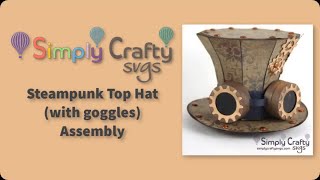 Steampunk Top Hat Assembly - 3D SVG File