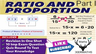 10. Ratio and Proportion for Competitive exams | Ratio and Proportion Aptitude Trick/Concept/Method
