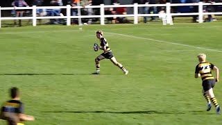 This could have been one of the best solo tries in schoolboy rugby history