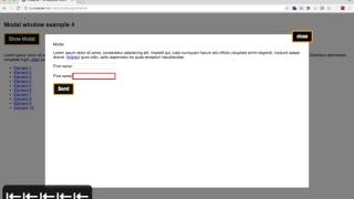 Accessible modal window