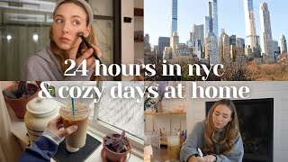 24 hours in NYC, gel nails at home, heatless hairstyle