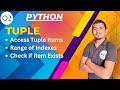 Python Access Tuple Items|Range of IndexesCheck |if item Exists in hindi #pythontuple #avitsupaul