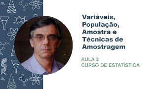 Estatística - Aula 2 - Variáveis, População, Amostra e Técnicas de Amostragem