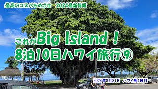 【これがハワイ島　8泊10日ハワイ旅行⑨　最高のコスパをめざせ　2024年最新情報】8月31日　ハワイ島4日目 　オールドタウン　ヒロ