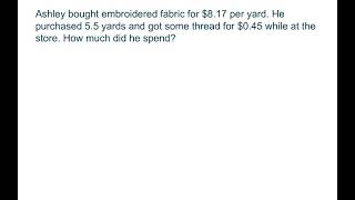 Multi-Step Decimal Word Problems — Math with Mrs. Bennett