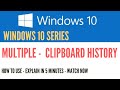 WINDOWS10 MULTIPLE CLIPBOARD HISTORY [WINDOWS 10 SERIES][4K] | NEW SHORTCUT| NEW FEATURE - 5 MINUTES