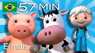 Seu MacDonald tinha um sítio | E muitas mais Canções de Ninar | 57 min da LittleBabyBum!