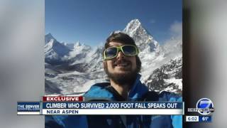 Climber who survived 2,000 ft. fall speaks out