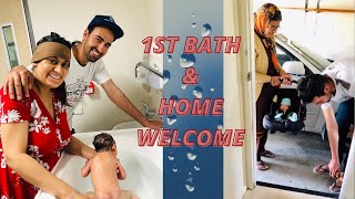 ZORAWAR’S 1ST BATH WITH MIDWIFE INSTRUCTIONS AND HOME WELCOME | Zorawar’s World