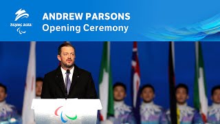 Andrew Parsons' Beijing 2022 Opening Statement | Paralympic Games