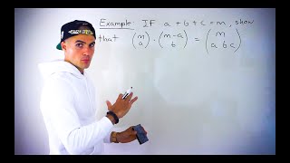 Math 1228 (Western University) - Prove Equality with Combinations vs Multinomial Coefficients