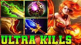 Ultra Kills + 24 Kills Lina Dota 2 Mid !! Lina Dota 2 Carry Mid Lane Build Pro Gameplay Guide 7.37