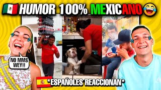 😂SI TE RIES PIERDES🇲🇽 **MEMES de MEXICANOS** MIS SOBRINOS REACCIONAN 🇪🇸