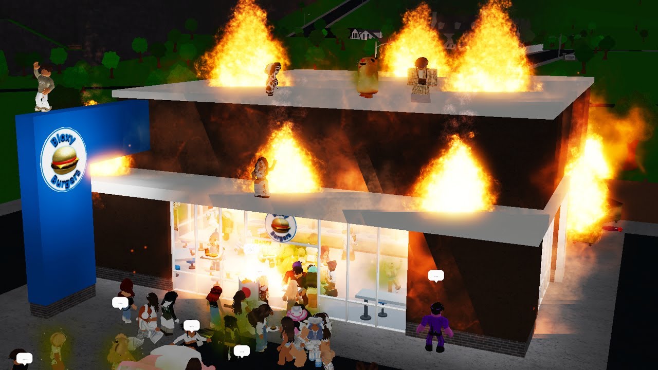 BLOXY BURGERS BLEW UP! *LIVE Bloxburg EVENT* - YouTube