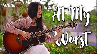 (Pink Sweat$) At My Worst - Fingerstyle Guitar Cover | Josephine Alexandra