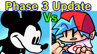 Friday Night Funkin' VS Mickey Mouse 3rd Phase Update (FNF Mod) (Sunday Night) (Happy Smile Horror)
