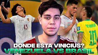 REACCIÓN AL BRASIL 1-1 VENEZUELA | LA VINOTINTO DA UN BATACAZO SOBRE LA MESA ANTE BRASIL