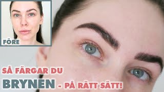 TUTORIAL: Så färgar du ögonbrynen - på rätt sätt! Med REFECTOCIL! (släng ditt Depend-kit omedelbart)