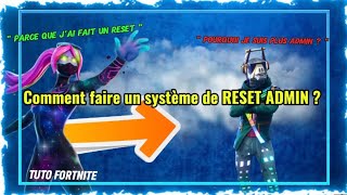 TUTO FR | Comment faire un système de RESET ADMIN ? 🔥