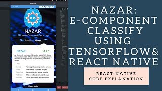 Nazar App: Electronic Component Classification using Tensorflow and React-Native