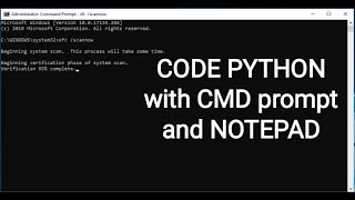How to Code Python with CMD prompt and Notepad | Hindi Tutorial | DOS | NOTEPAD | NiCode | 2020