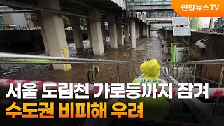 서울 도림천 가로등까지 잠겨…수도권 비피해 우려 / 연합뉴스TV (YonhapnewsTV)