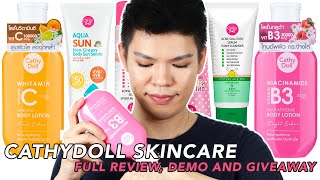 GOODBYE DRY AND FLAKY SKIN! ALL UNDER 250 PESOS CATHY DOLL PRODUCTS TESTED + GIVEAWAY!!!