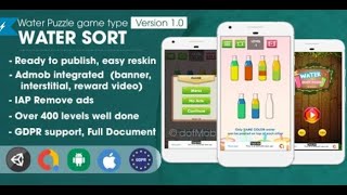 Water Sort Puzzle Unity Complete Project by dotmob