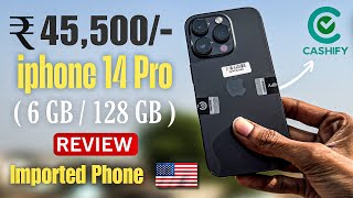 Unboxing iphone 14 Pro 128gb ₹45500😱🔥| USA | Refurbished iphone | Cashify Supersale | Full Review