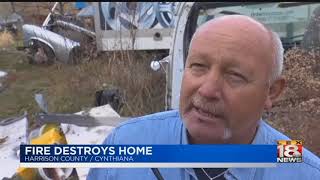Fire Destroys Harrison County Home