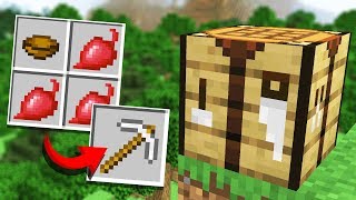 Minecraft but Every Recipe is RANDOM (Recipe Randomizer Survival #1)