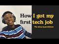 How I got my first Full-time Software Developer Job