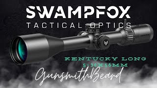 SwampFox Tactical Optics: Kentucky Long  5-30x56mm Sharpshooter MOA Ballistic Reticle