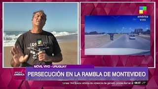 Persecución en La Rambla de Montevideo: atropelló a ladrones que robaron a una pareja de argentinos