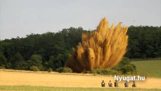 800kg II. vilgáháborús bomba felrobbantása