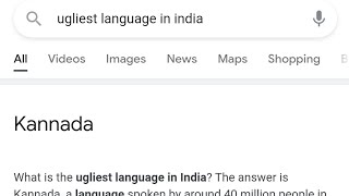 Google Says Kannada is the Ugliest Language in india ! 😡