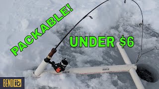 Packable Design DIY Automatic Ice Fishing Hook Setter for Under $6!