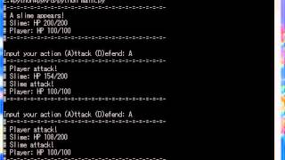 [Python] pyRPG - Basic Battle
