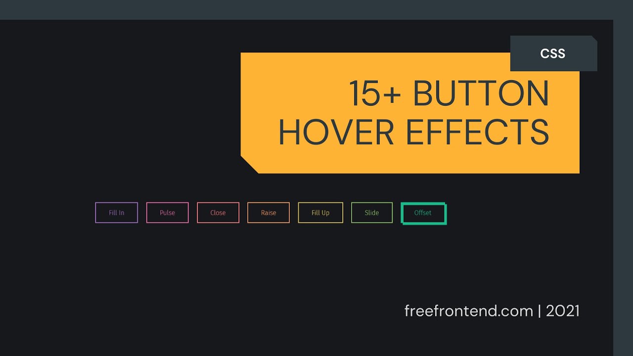 15+ CSS Button Hover Effects - YouTube