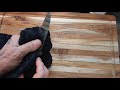 mustard knife patina. how to