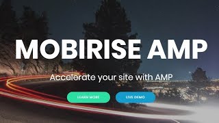 Free AMP Themes and Templates - Mobirise AMP