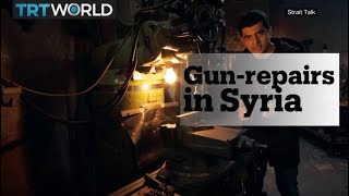 Inside a gun-repair workshop in Syria