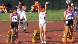 20170909 群馬県高校対抗陸上 女子100m 決勝