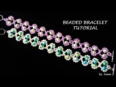 Beaded bracelet tutorial. Easy pattern Beaded bracelet tutorial. Easy pattern