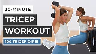 30-Minute Dumbbell Tricep Workout (Strong, Toned Arms)