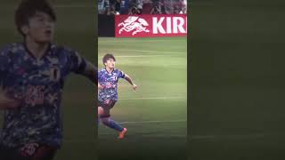 上田綺世選手の脅威的な胸トラップ　#上田綺世  #サッカー日本代表