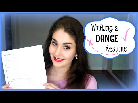 Writing a Dance Resume | Kathryn Morgan Writing a Dance Resume | Kathryn Morgan