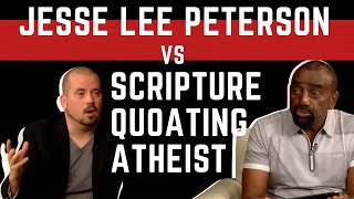 JESSE LEE PETERSON CHALLENGES MYSTERIOUS ATHEIST WITH CALMNESS!!