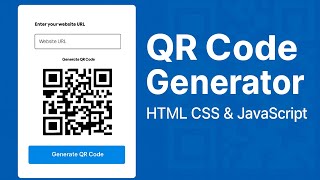 "Create a QR Code Generator with HTML, CSS & JavaScript | Beginner Web Dev Project!"