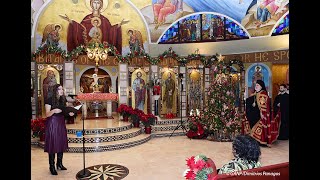 Despina Kavrakis sings holy night at St. Paraskevi Greek Orthodox Church, Greenlawn, NY.